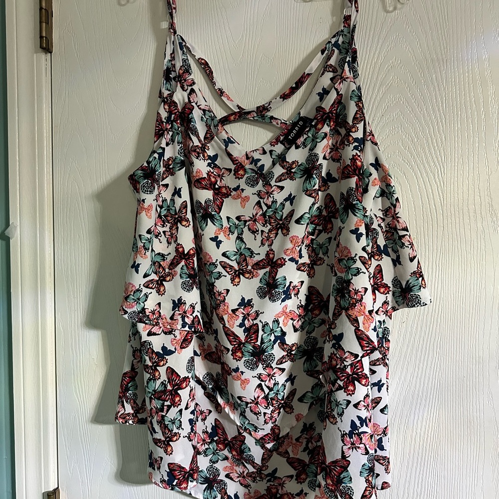 Torrid Multicolor Butterfly Print Camisole